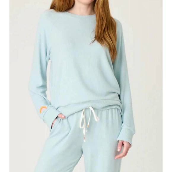 PJ Salvage Lacey Basics Long Sleeve Top- Cloud